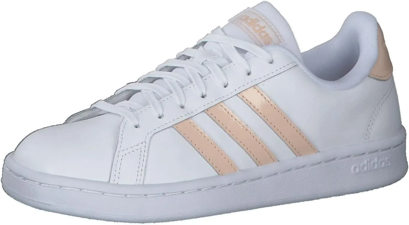 Детские теннисные кроссовки унисекс Grand Court Lifestyle на шнуровке adidas, красный