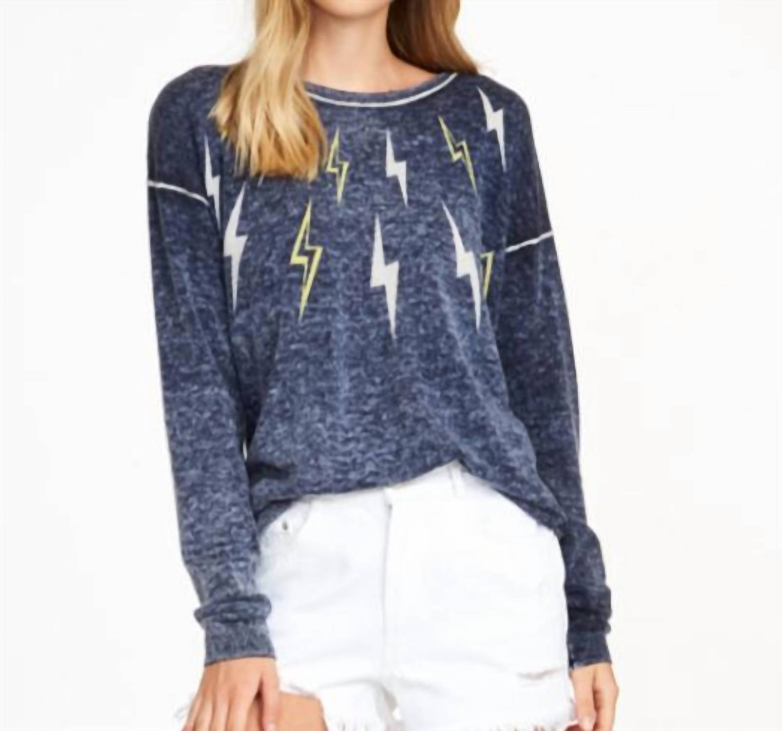 

Свитер с молнией в чернилах Autumn Cashmere