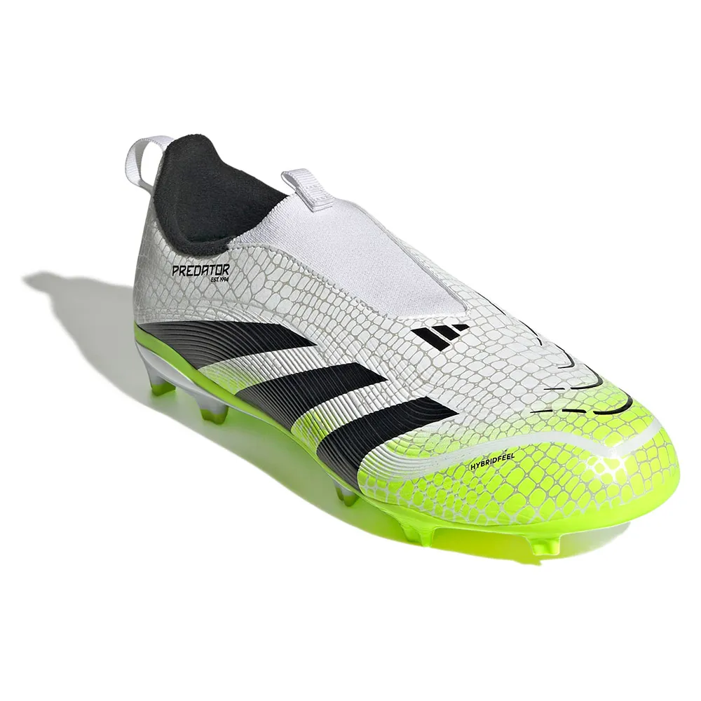 Футбольные бутсы adidas Predator League Laceless FG/MG, белый — фото 4
