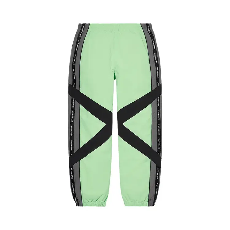Спортивные брюки Supreme Cross Paneled Track Pant, зеленый