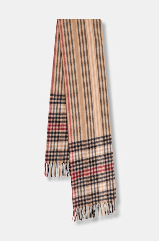 

Шерстяной шарф Barbour, коричневый