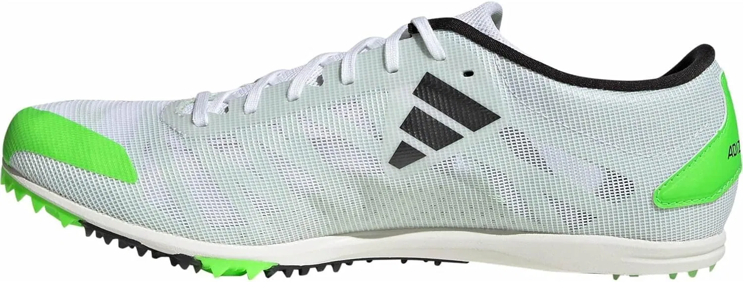 Кроссовки Adidas Unisex Adizero XCS Low (не для футбола), Ftwr White Night Met Solar Green — фото 3