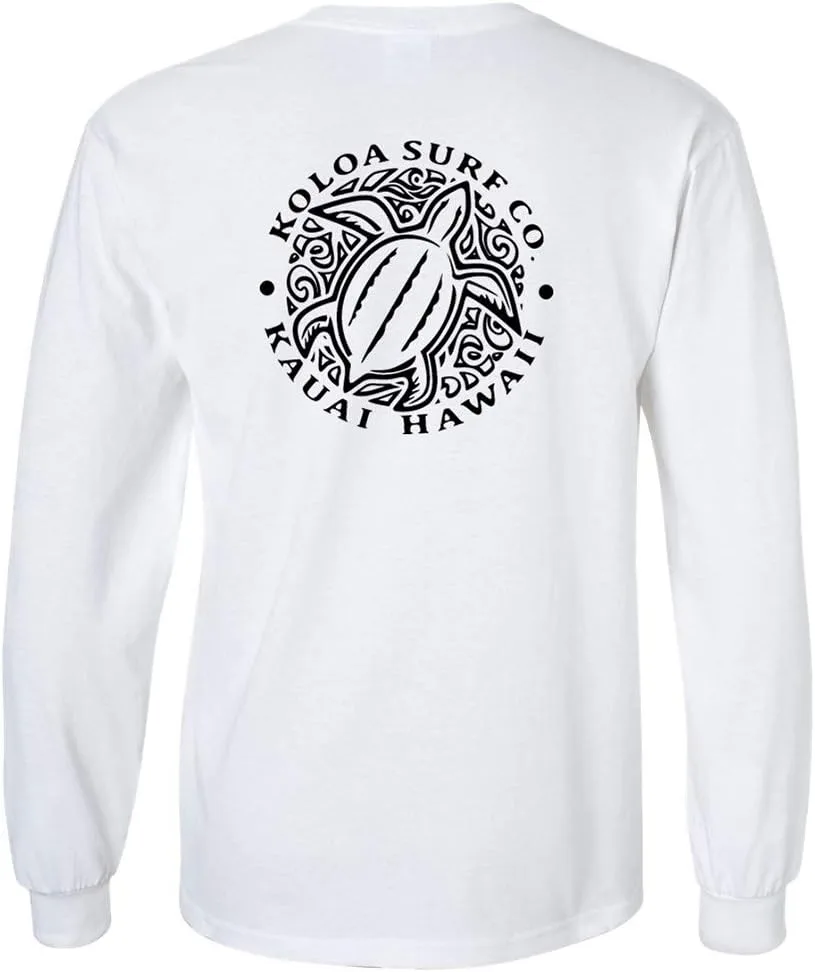 

Футболка с длинным рукавом Koloa Surf с гавайским логотипом черепахи в размерах Regular, Big и Tall Joe's USA