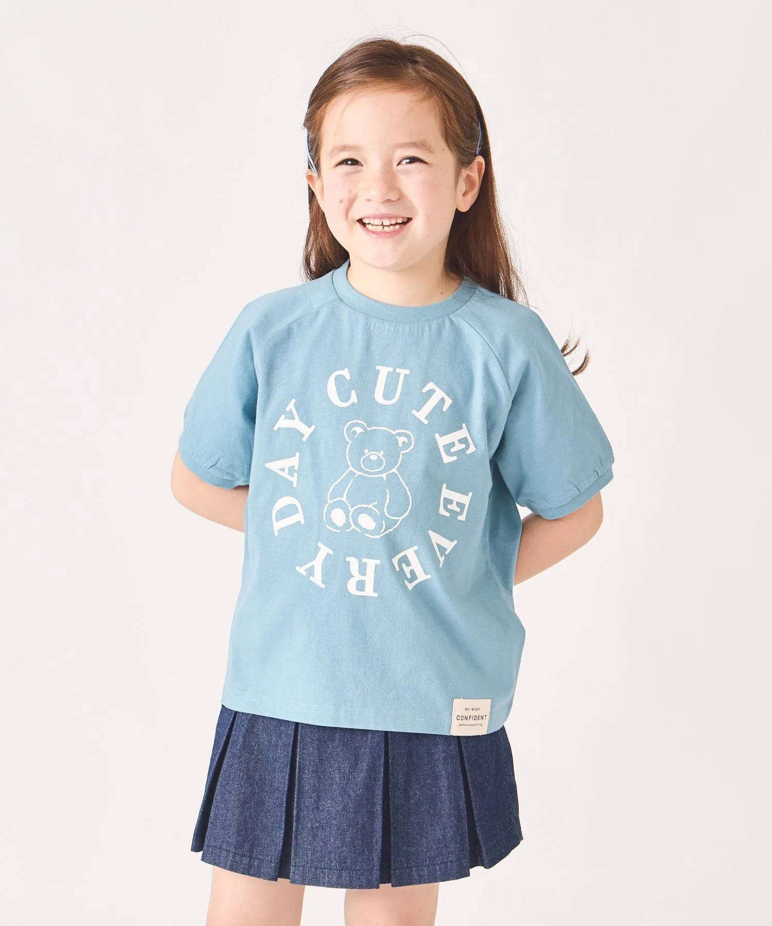 Футболка с коротким рукавом и принтом Ever Closet, Blue-green
