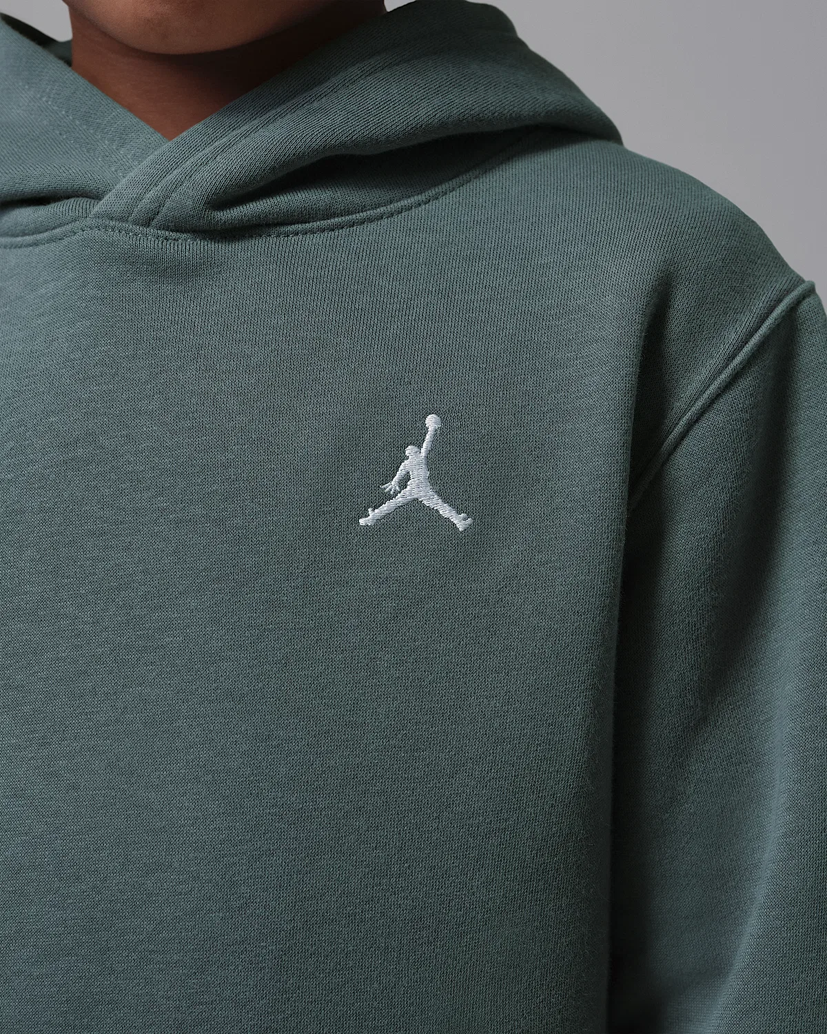 Детская толстовка Jordan Brooklyn Fleece, Grey — фото 4