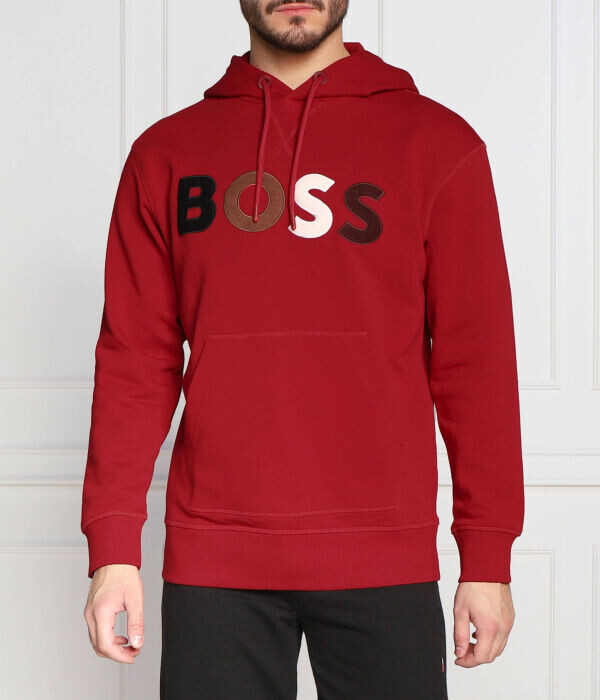 

Толстовка мужская Boss Orange с вышивкой, красный