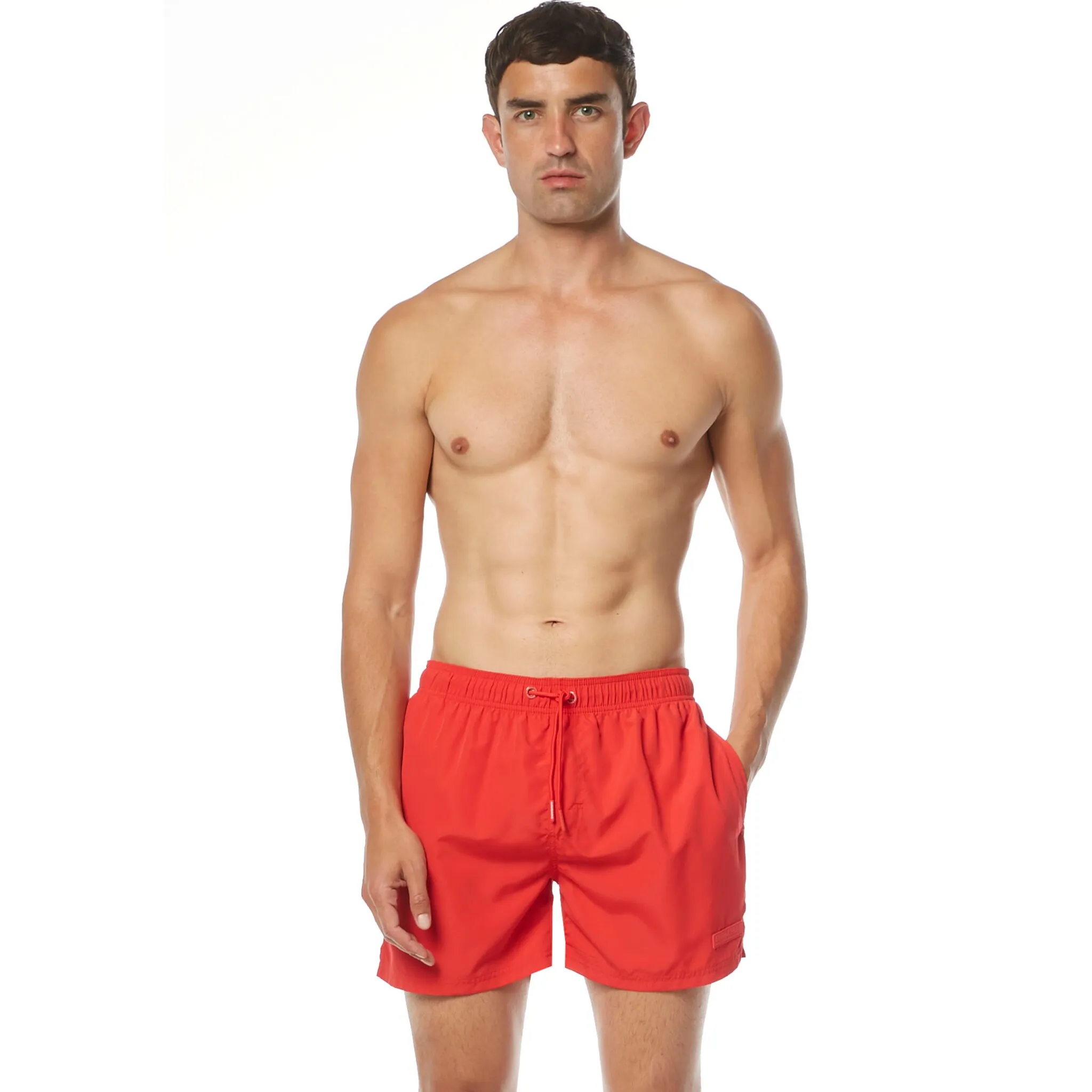 

Купальные шорты Bruno Banani «Boxer Wave Line 2.0 Swim», с туннельным эластичным поясом, красный