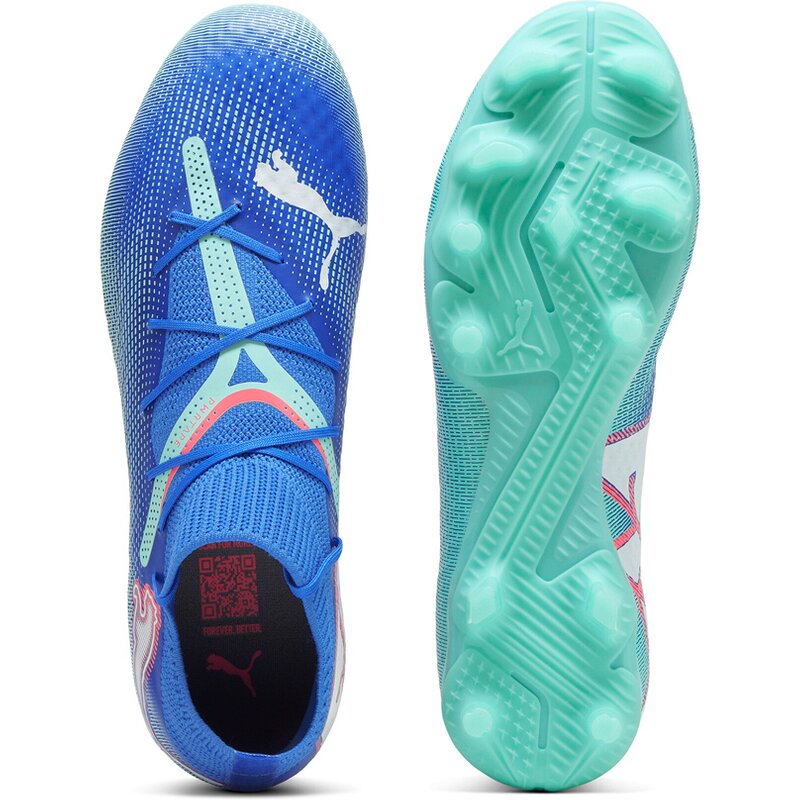 Футбольные бутсы Future 7 Pro FG/AG Puma, цвет bluemazing-puma white-electric peppermint — фото 2