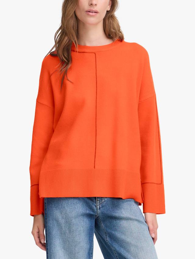 

Баллия свитер с круглым вырезом ICHI, Fiery Red