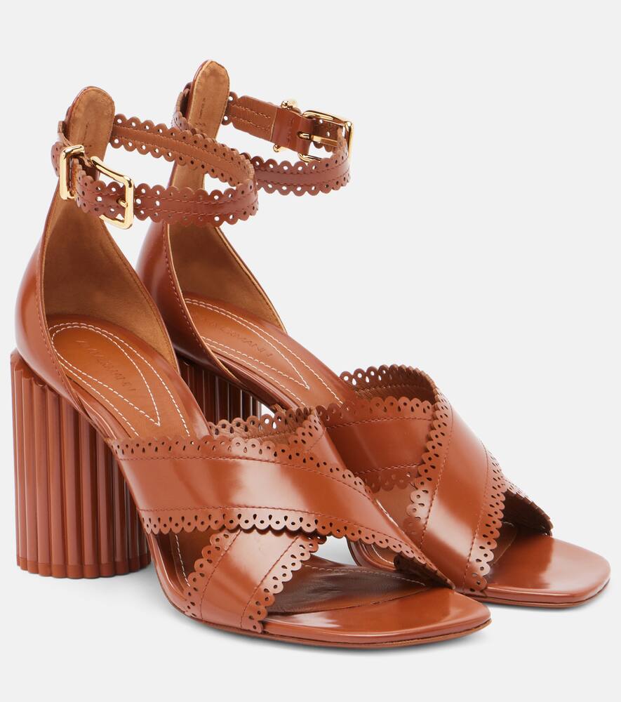 Кожаные сандалии Eddie 85 Zimmermann, Pecan