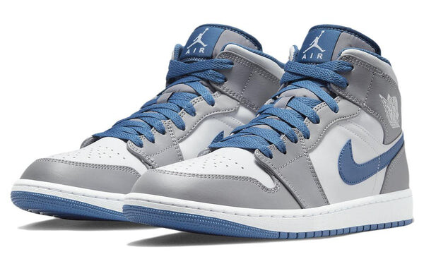 Кроссовки 1 средние Air Jordan, серый — фото 3