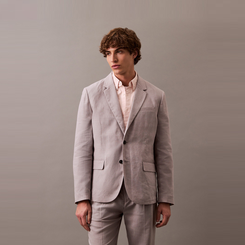 Calvin Klein Классический серый деловой костюм мужской RO2, RO2-Classic Gray — фото 4