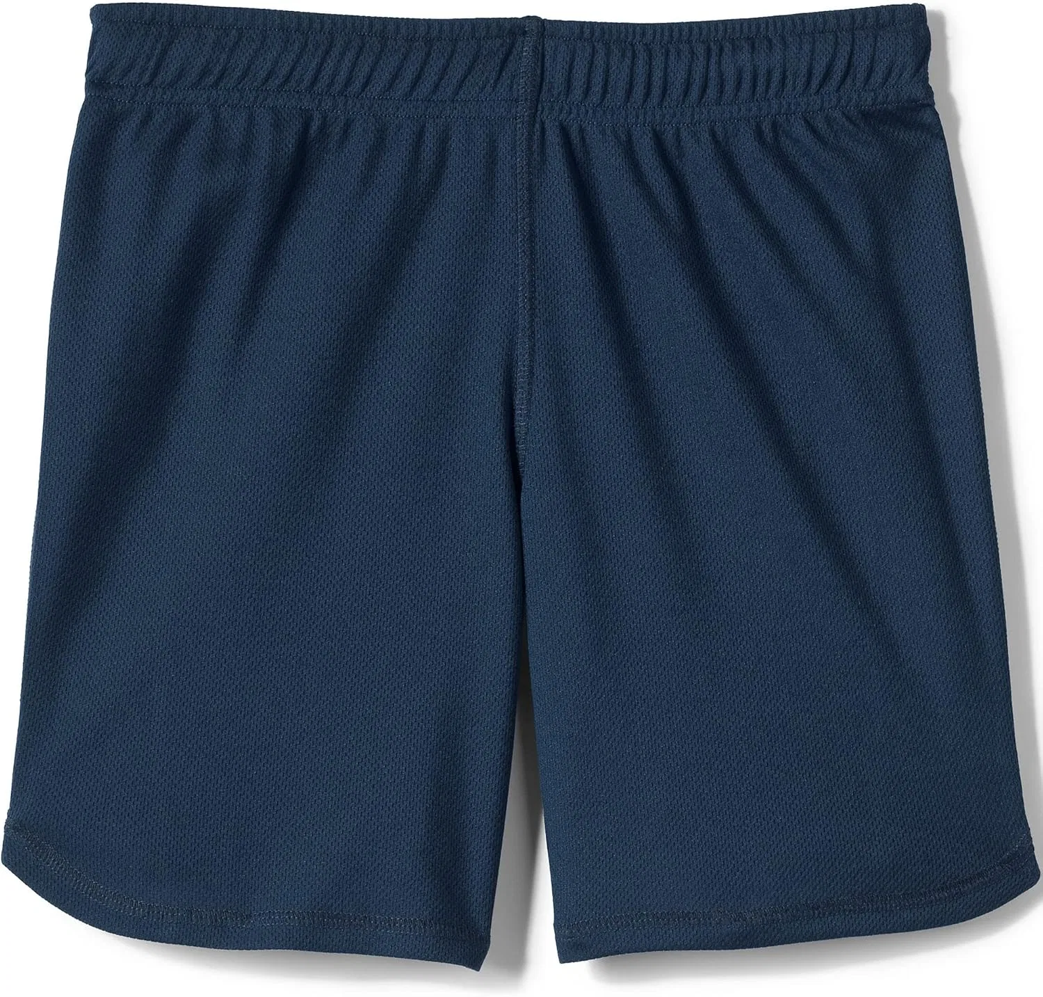 Спортивные шорты из сетчатой ткани для девочек, школьная форма Lands' End, Classic Navy