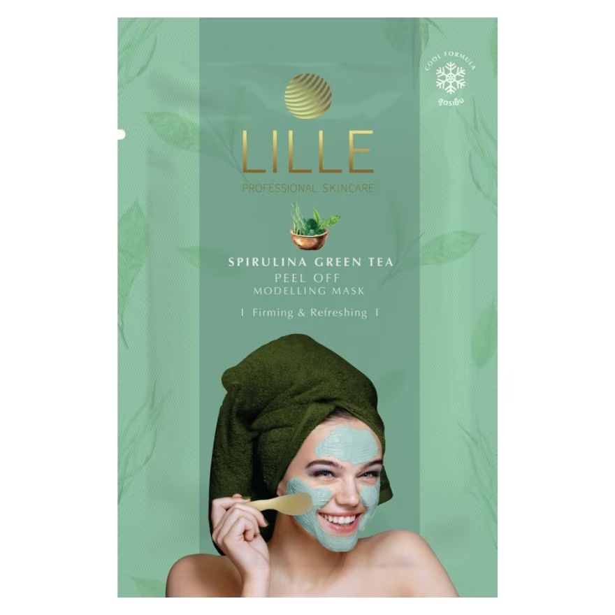 

LILLE PROFESSIONAL SKINCARE Lille Professional Skincare Моделирующая маска со спирулиной и зеленым чаем, 40 г, Green