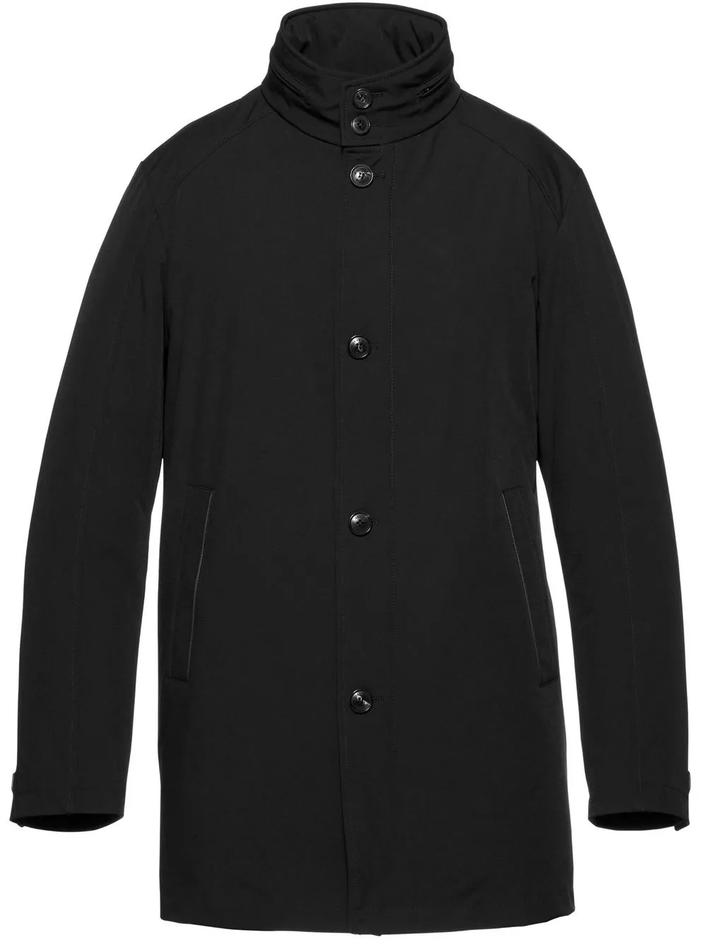 

Однобортный пуховик Norwegian Wool, черный