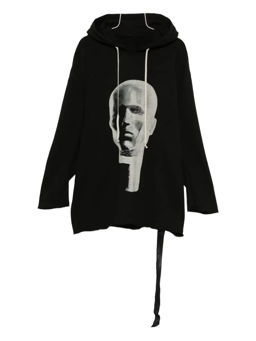 

Худи с принтом лица Питера Rick Owens Drkshdw, черный