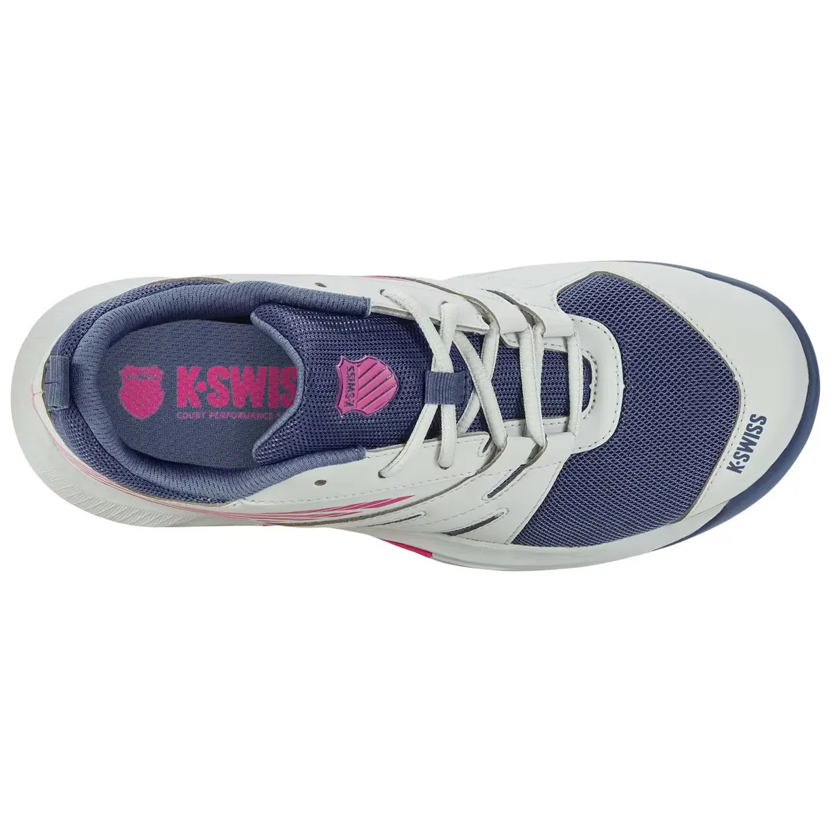 Детская обувь для тенниса и паддл-тенниса SPEED TRAC K· Швейцарский K-Swiss, белый/розовый — фото 3