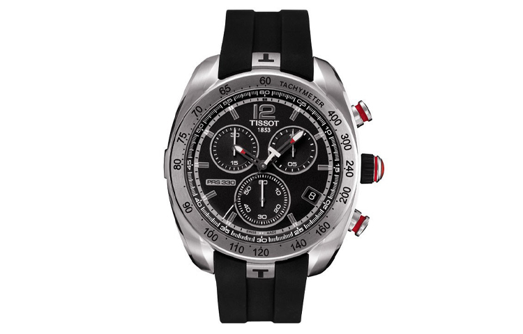 

TISSOT Часы Luchi 516 Series Quartz Movement Men's Watch Watch 44mm Black Dial Stainless Steel Case Rubber Strap