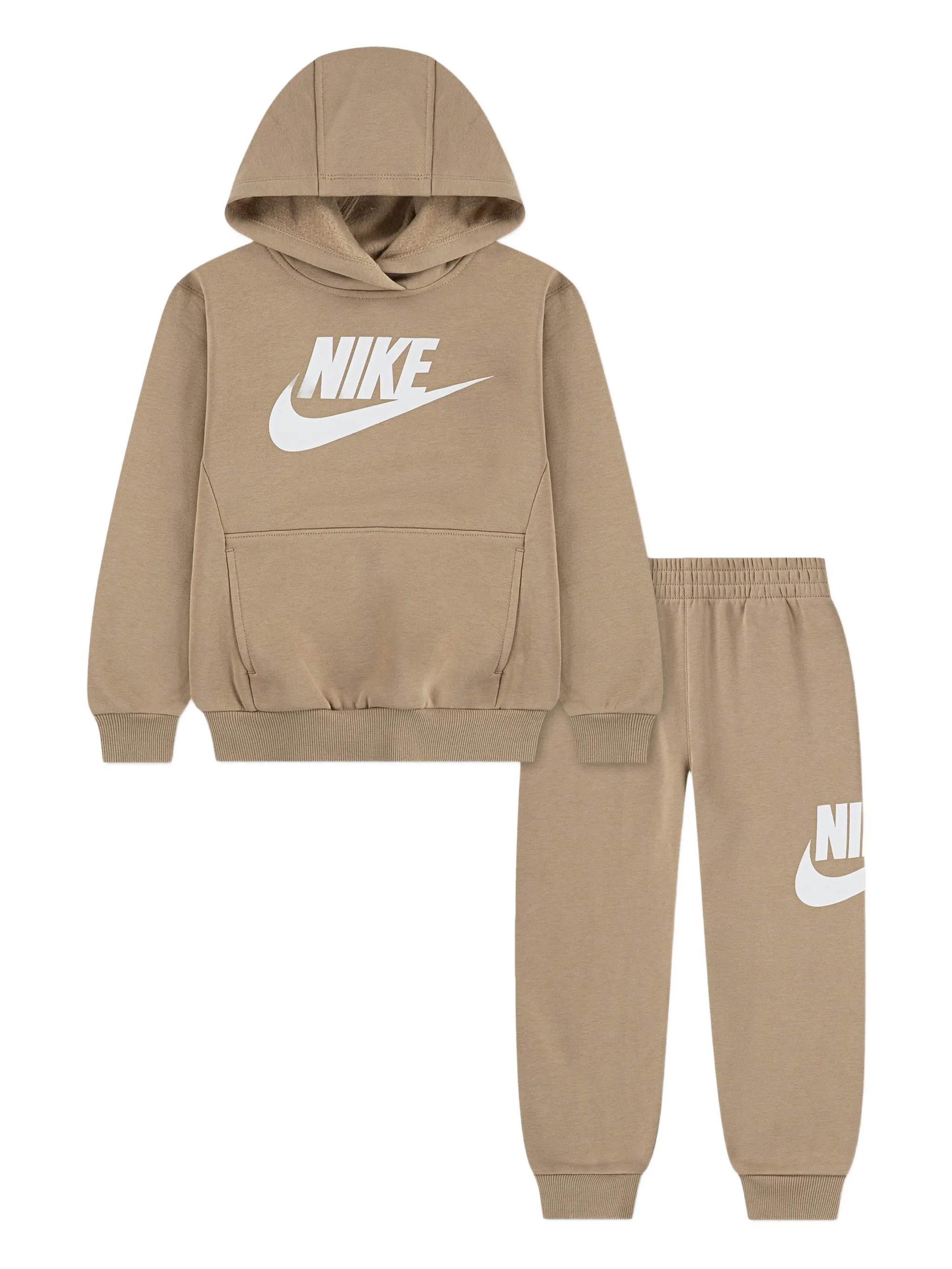 

Спортивный костюм с капюшоном и логотипом Nike Kids, бежевый