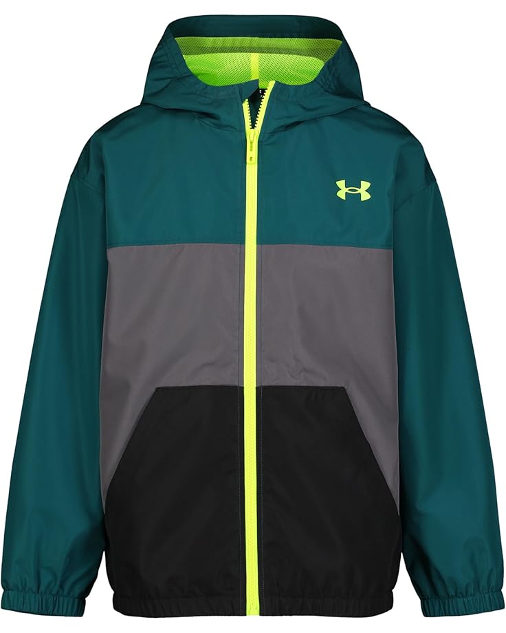 

Ветровка Under Armour Kids Wintuck Color Block Windbreaker, цвет Hydro Teal