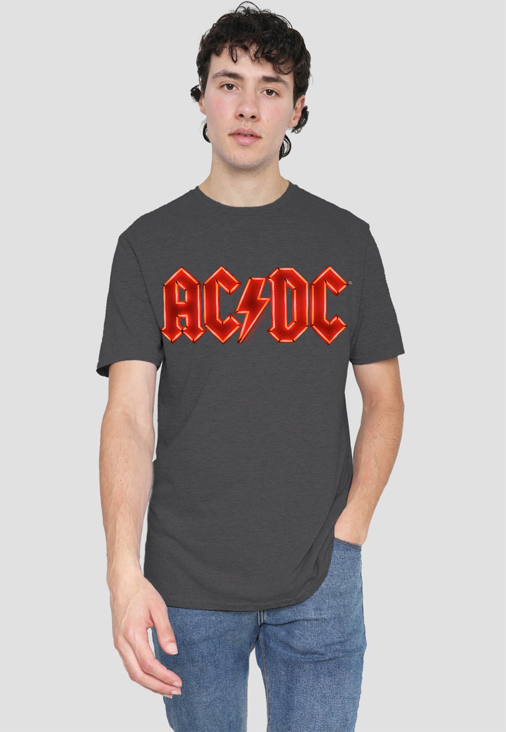 

Футболка с принтом ACDC PWR UP LOGO Cotton Soul, антрацит