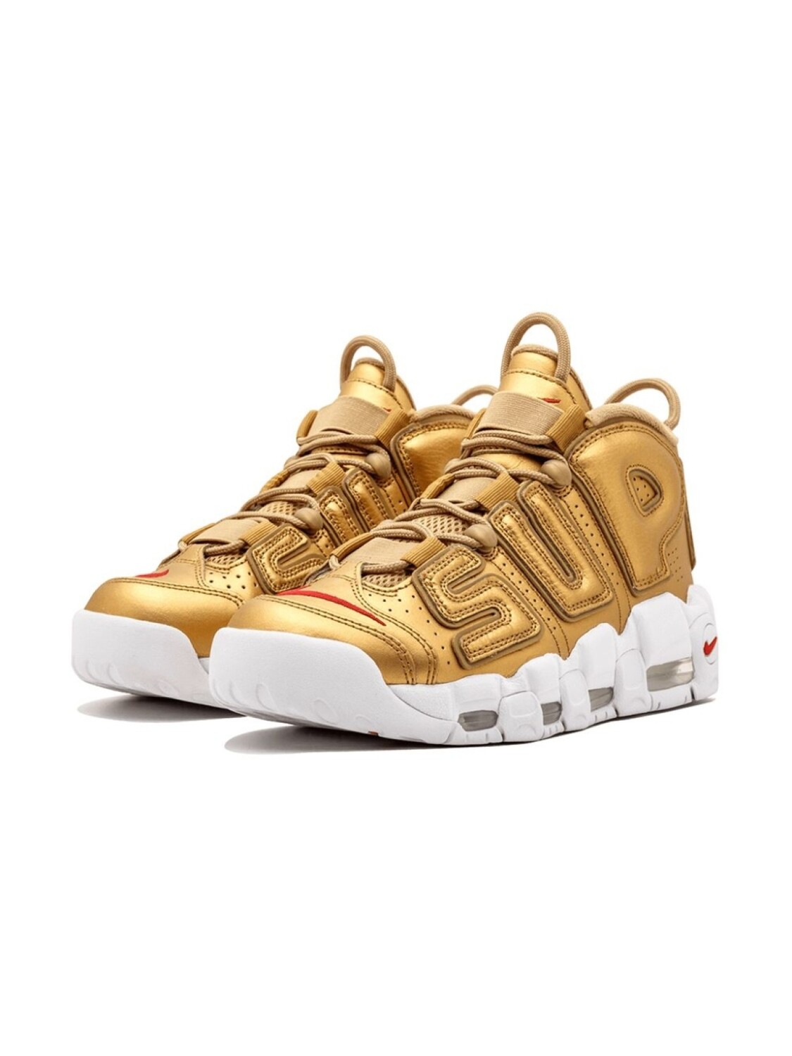 Кроссовки Air More Uptempo из коллаборации с Nike Supreme, металлик — фото 2