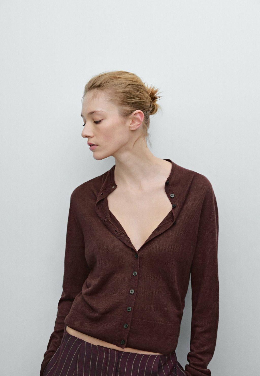

Кардиган Massimo Dutti, винно-красный
