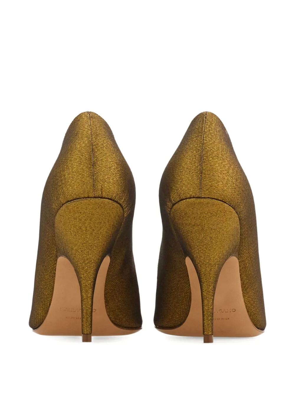 Туфли Bow 95 Ferragamo, зеленый — фото 3