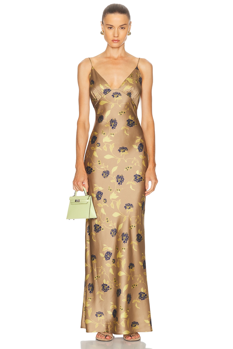 

Платье Hank из шелка Staud, Vintage Floral