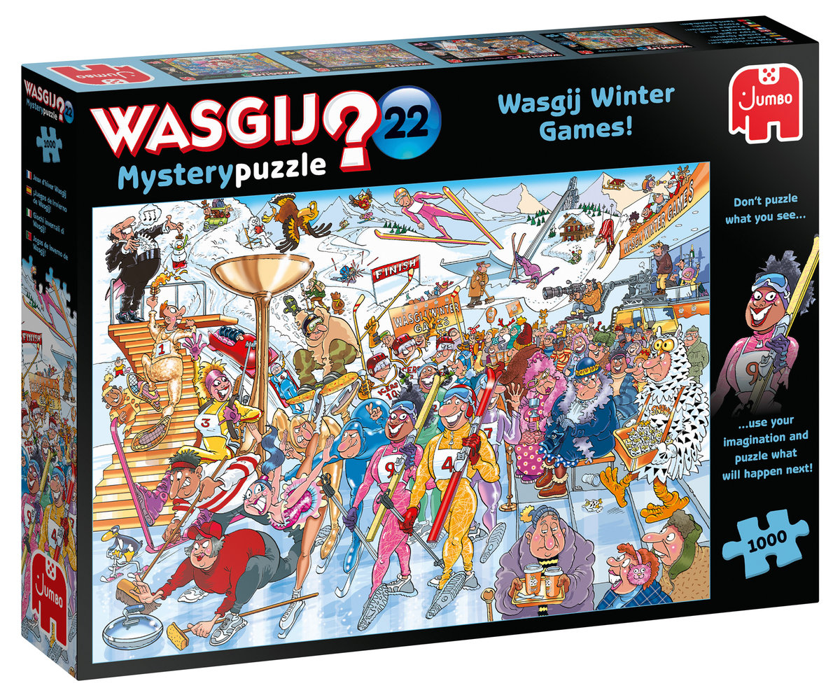 

Джамбо, пазл Wasgij Mystery 22, Зимние виды спорта, 1000 шт. Jumbo