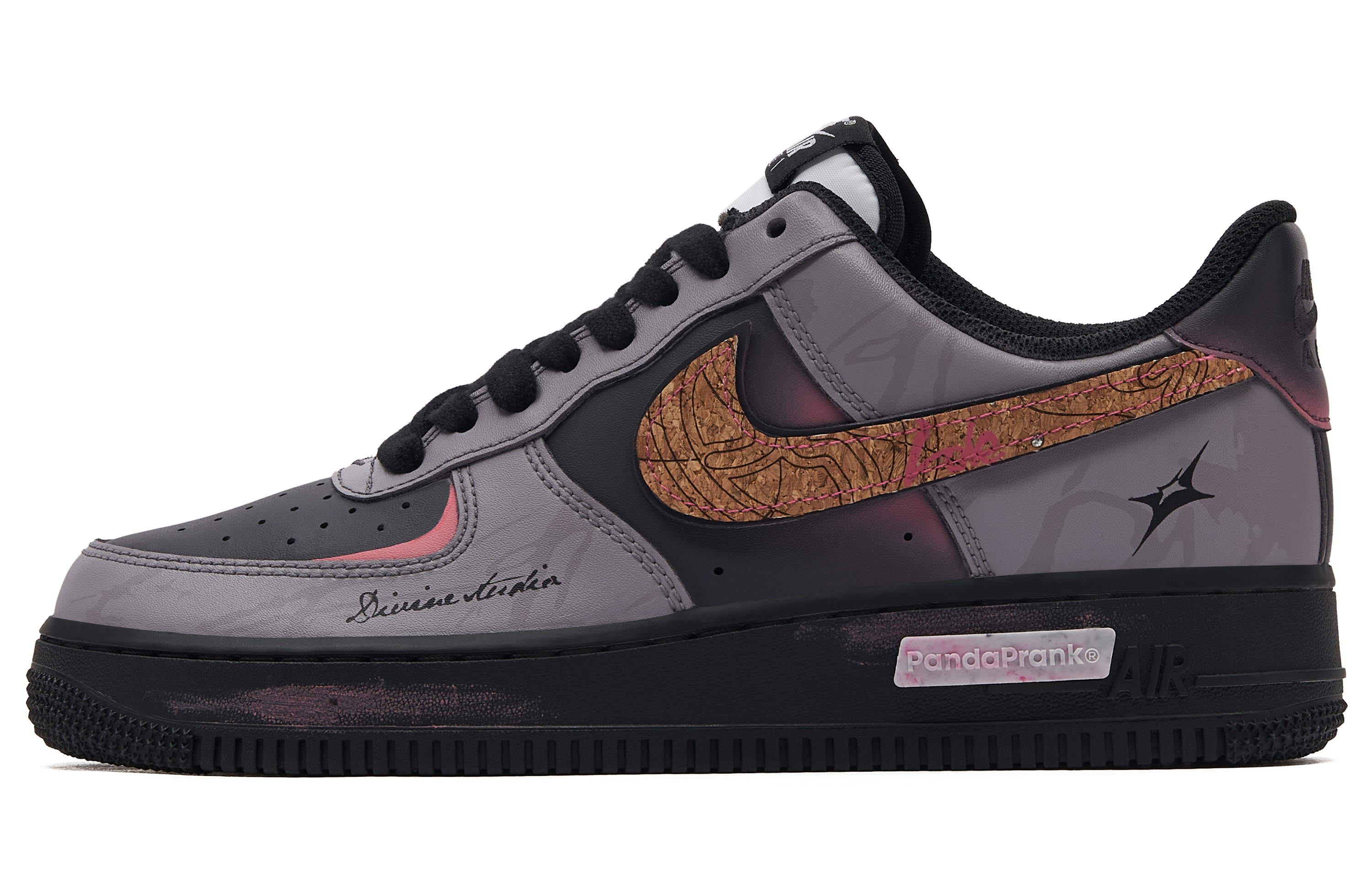 

Кроссовки Nike Air Force 1 Skateboarding Shoes Unisex Low-top Brown/pink/gray, розовый