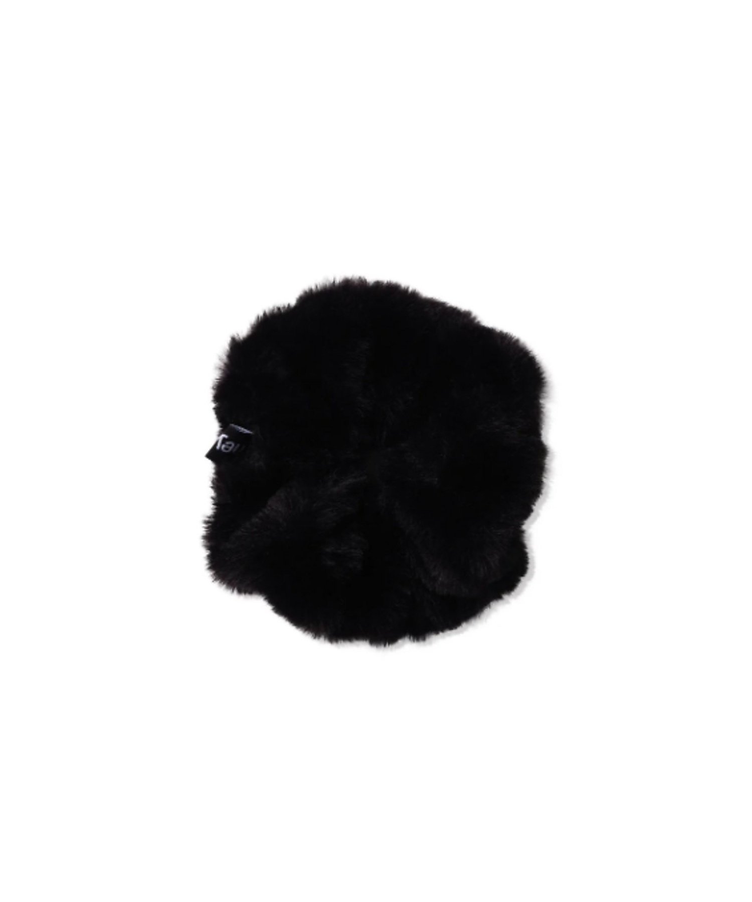 Резинка для волос из искусственного меха Rouge Vif La Cle, black — фото 2