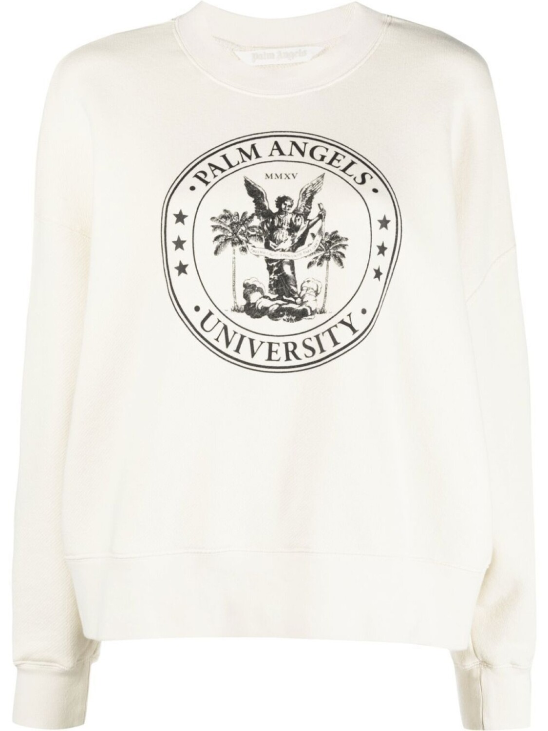

Palm Angels толстовка College Classic с круглым вырезом, белый