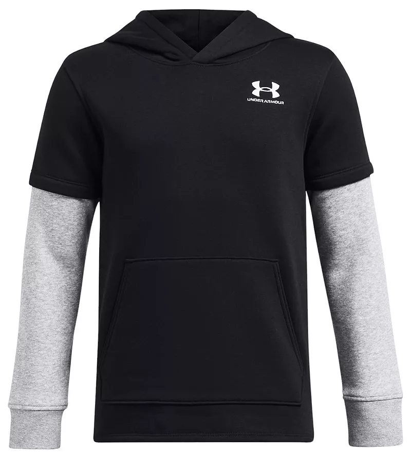 

Толстовка из флисового джерси Under Armour для мальчиков Icon, цвет Black/Mod Gray Light Htr