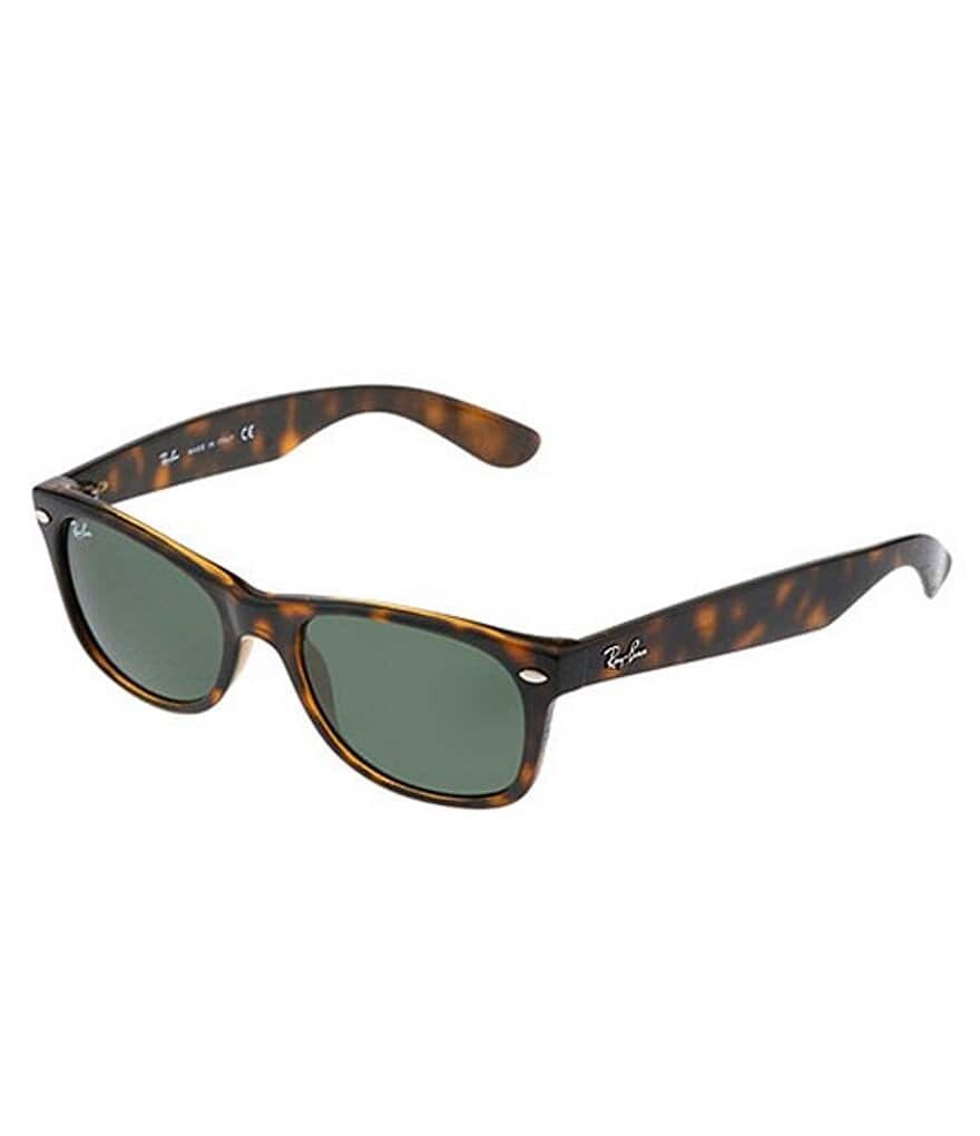 

Новые мужские солнцезащитные очки Ray-Ban Wayfarer темно-черепахового цвета с защитой от ультрафиолета, коричневый