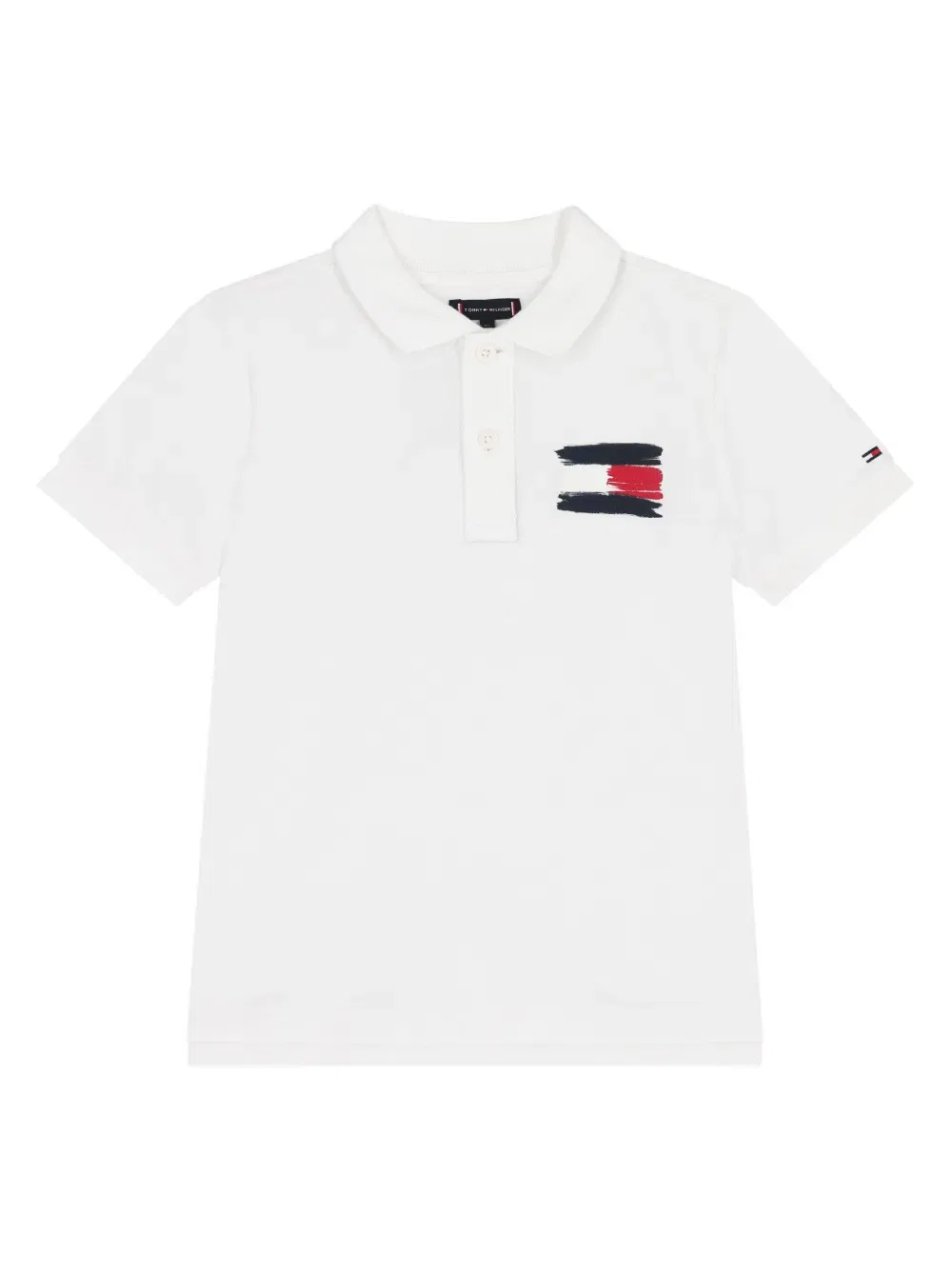 Поло с логотипом Tommy Hilfiger Junior, белый