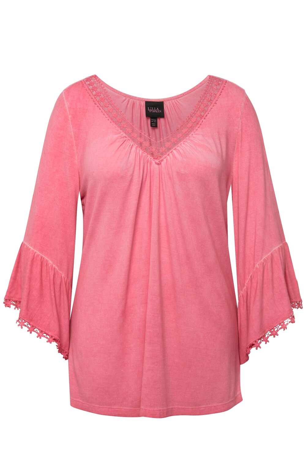

Футболка Ulla Popken, цвет dunkles pink