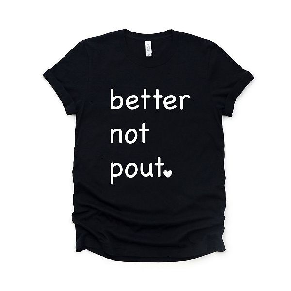 

Футболка с принтом Better not pout heart Simply Sage Market, Black, Черный, Футболка с принтом Better not pout heart Simply Sage Market, Black