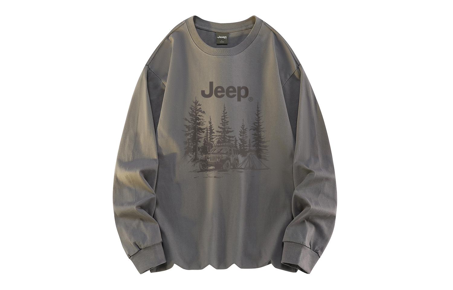 

Футболка Unisex Crew Neck Moderate Straight Fit Jeep, темно-серый