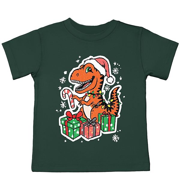 

Футболка с принтом оранжевого динозавра для малышей The Juniper Shop, Forest