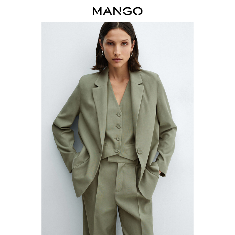 

Женский костюм Mango из двух частей, светло-зеленый