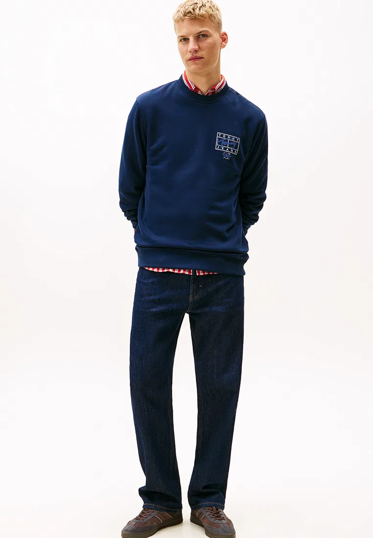 Толстовка, DNA Play, Tommy Jeans Tommy Hilfiger, темно-синий — фото 4