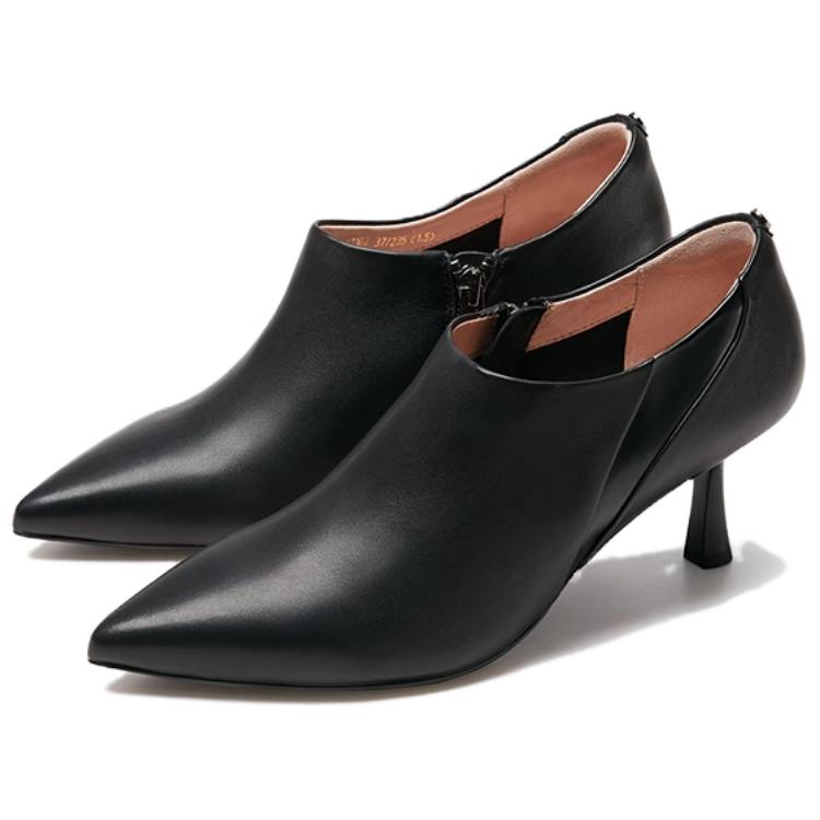LE SAUNDA Темно-умбра серые женские ботильоны, цвет Dark Umber Gray — фото 4