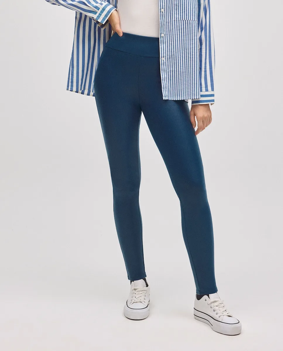 

Женские термо-леггинсы с эффектом кожи цвета верблюжьей шерсти Ysabel Mora