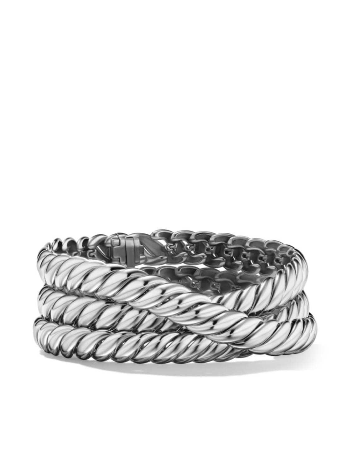 

Серебряный браслет Sculpted Cable David Yurman