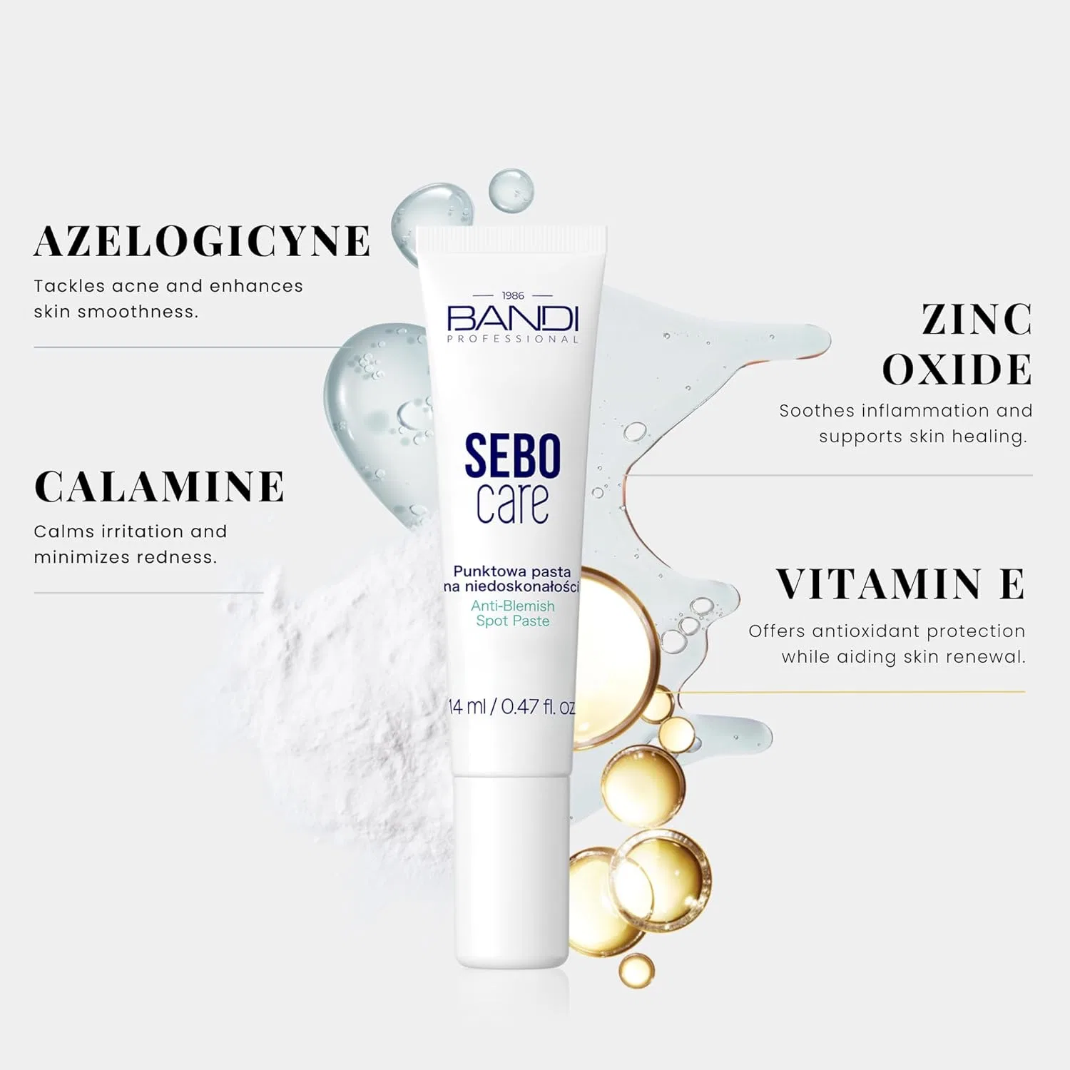 Крем для лица Bandi — Imperfection Erase Paste с оксидом цинка для проблемной кожи — фото 4