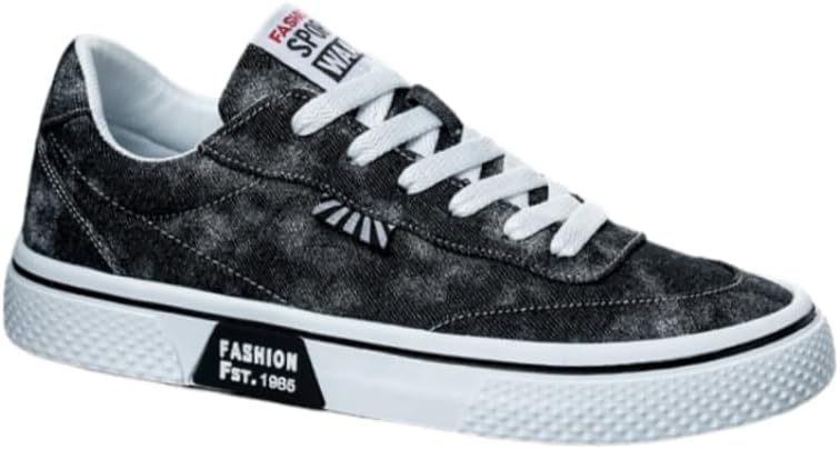 

Кроссовки Men's Canvas Casual Shoes - All-Season Comfort with Non-Slip, Durable Soles for Skate-Inspired Style Spkfhd, черный