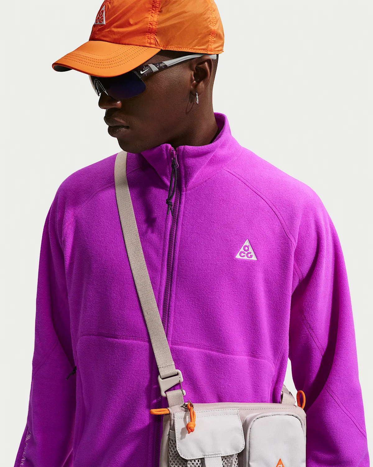 Куртка Nike ACG "Wolf Tree" с полной застежкой-молнией, Vivid Purple/Safety Orange/Black/Summit White — фото 3