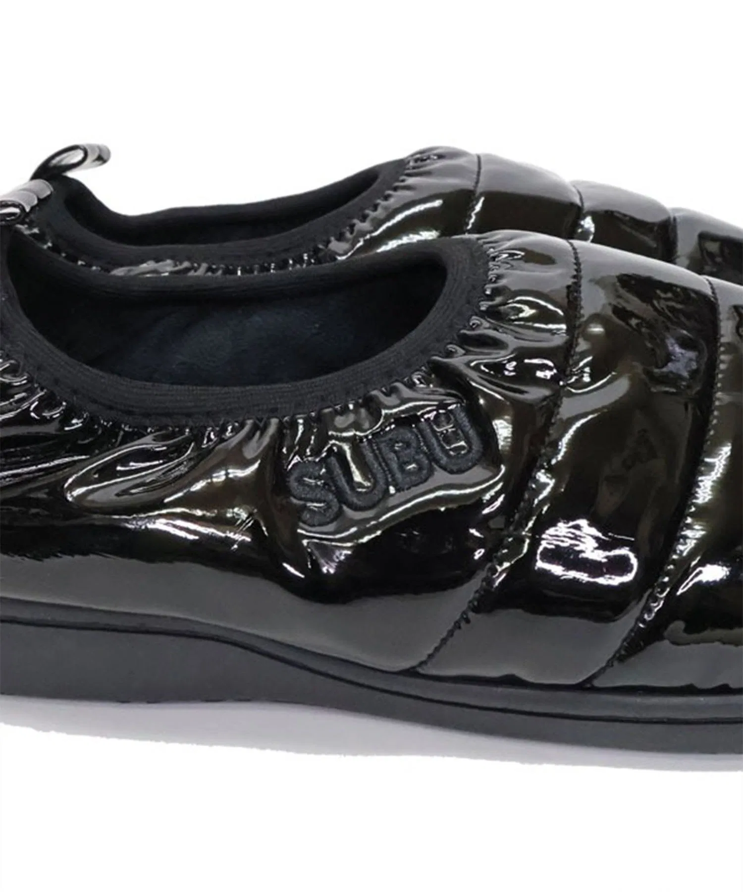 Мужские тапочки SUBU ENAMEL BLACK — фото 2