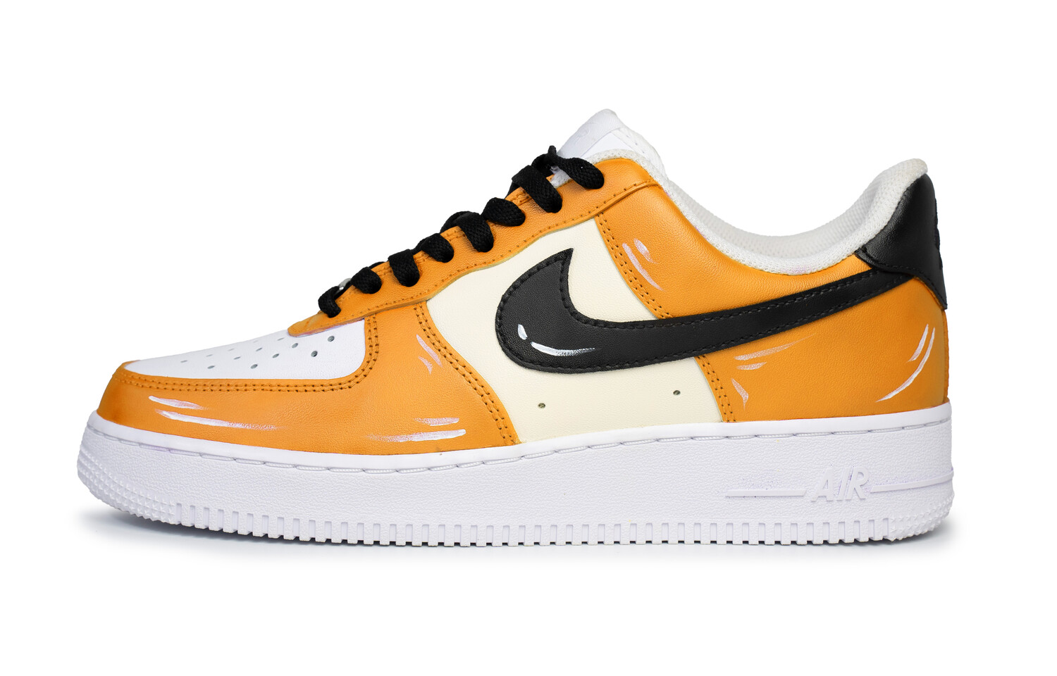 

Кроссовки Air Force 1 для скейтбординга мужские с низким верхом, черный/оранжевый/белый Nike